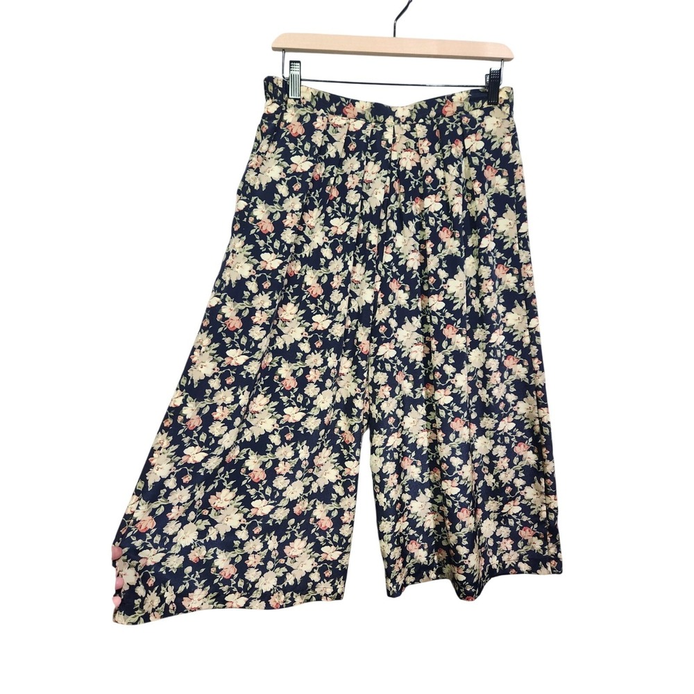 Vintage Notations 2 Piece Shirt + Culottes 10/12 Floral Cottagecore Grannycore - Picture 4 of 9